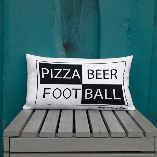 The Cave Pizza Beer Football by Allergic to Boring Dayz™ ~ a The Cave Is Where The Pizza And The Football Live pick
