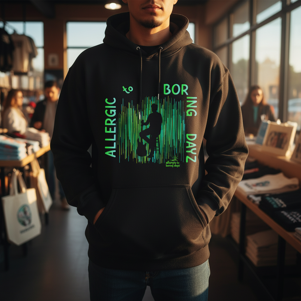 lifestyle scene ~ Musician HoodieGuitar Hoodies, Musician Men's Shirt, Musician Gift for Him Hoodie
